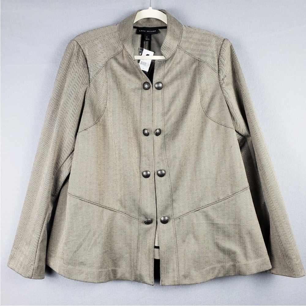 Lane Bryant Herringbone Blazer Sz 24 NWT - Picture 5 of 11